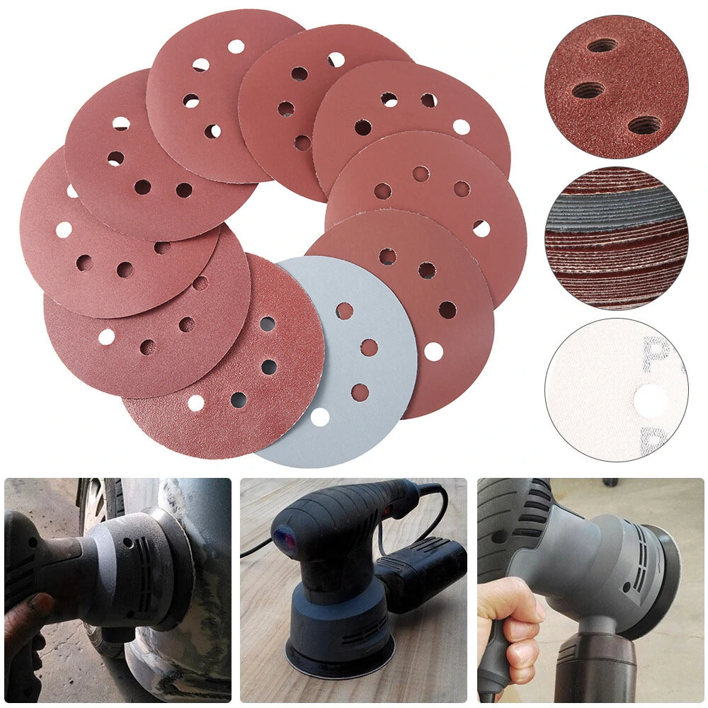 50PC 5 Inch 125mm 8 Holes Abrasive Sand Discs 80 180 240 320 400 800 1000 1500 2000 3000 Grit Sanding Papers (image for) 50PC 5 Inch 125mm 8 Holes Abrasive Sand Discs 80 180 240 320 400 800 1000 1500 2000 3000 Grit Sanding Papers
